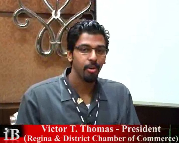 Victor T Thomas, President, Regina & District Chamber